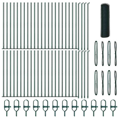 Welded Wire Fence with Concrete Base 100 x 0.8 m (W x H)