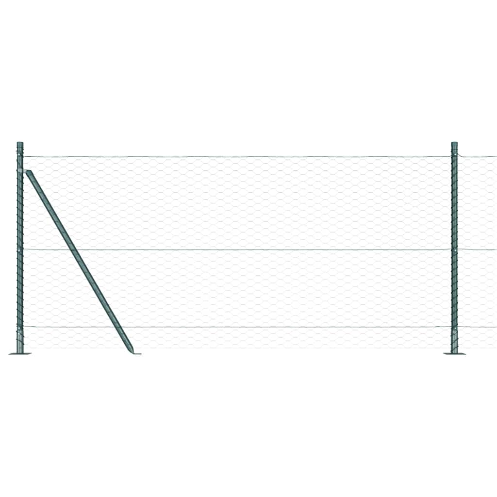 Welded Wire Fence with Concrete Base 100 x 0.8 m (W x H)