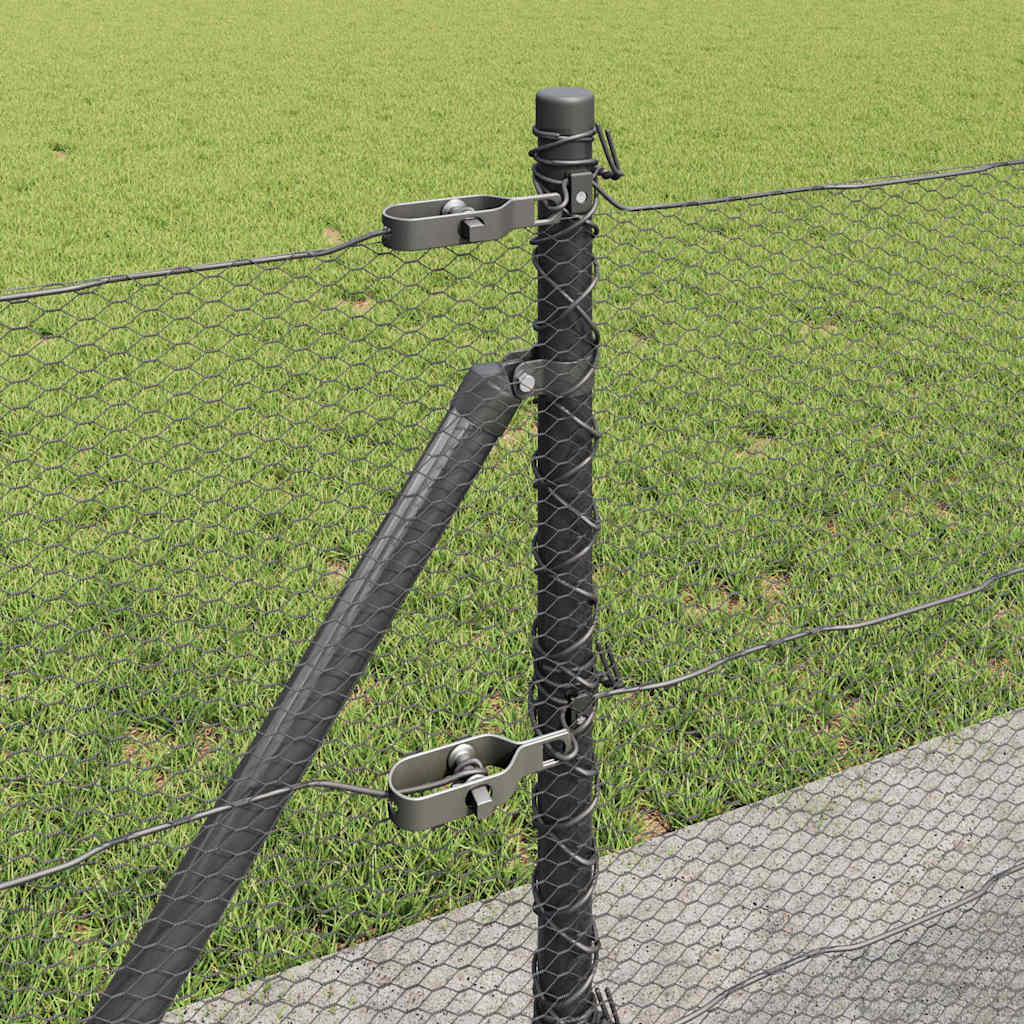 Welded Wire Fence with Concrete Base 10 x 0.6 m (W x H)