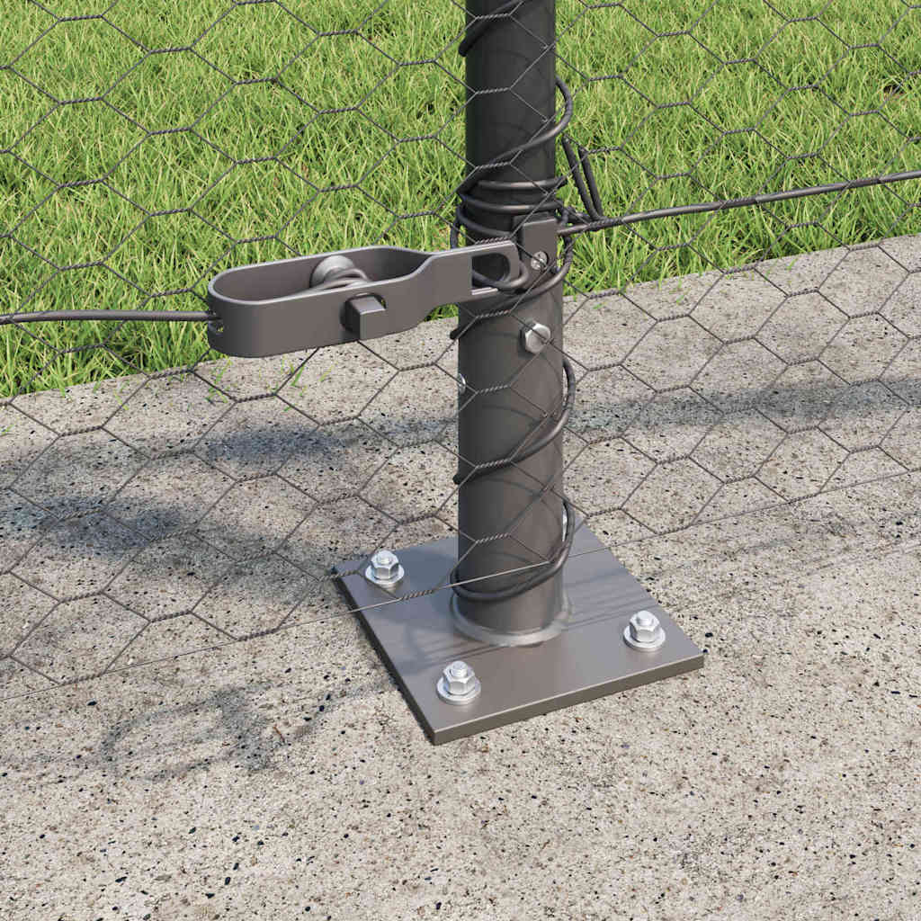 Welded Wire Fence with Concrete Base 10 x 1 m (W x H)