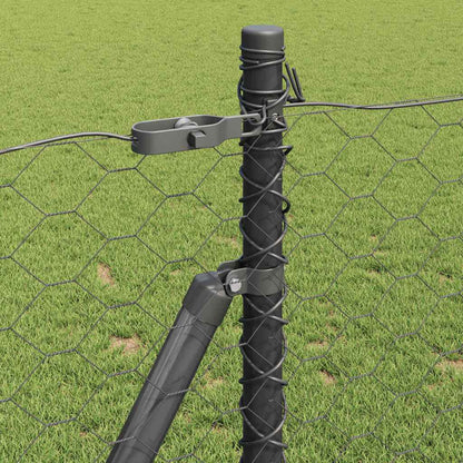 Welded Wire Fence with Concrete Base 10 x 1 m (W x H)