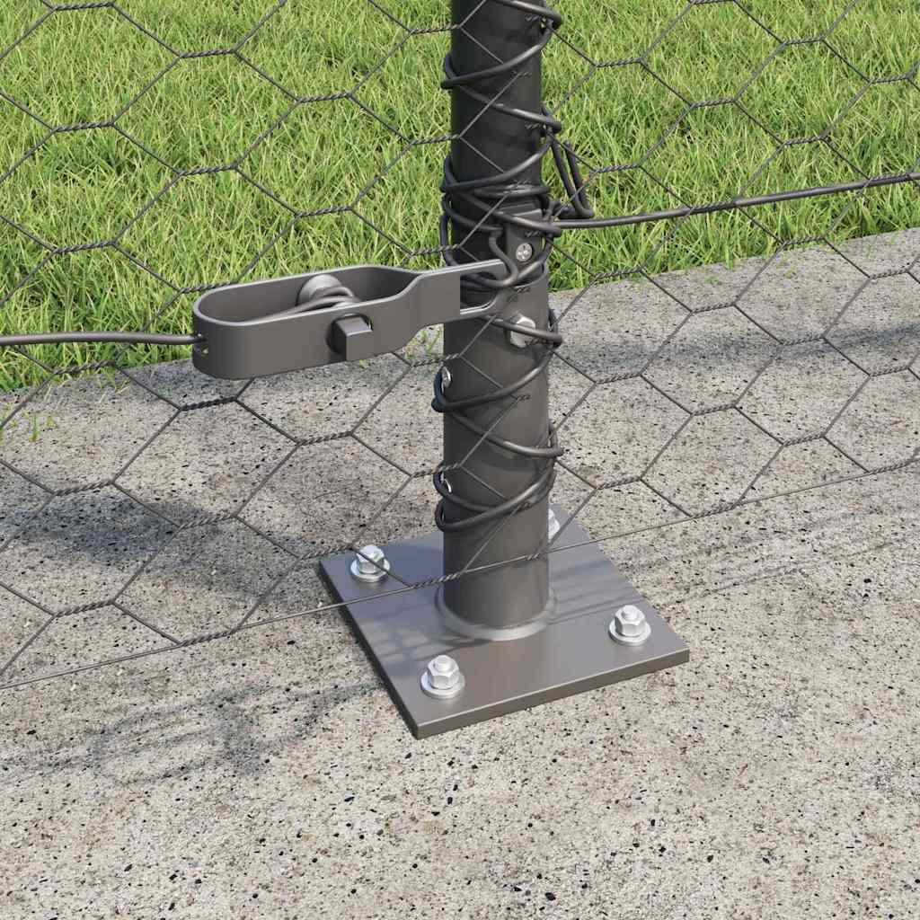 Welded Wire Fence with Concrete Base 10 x 1.6 m (W x H)