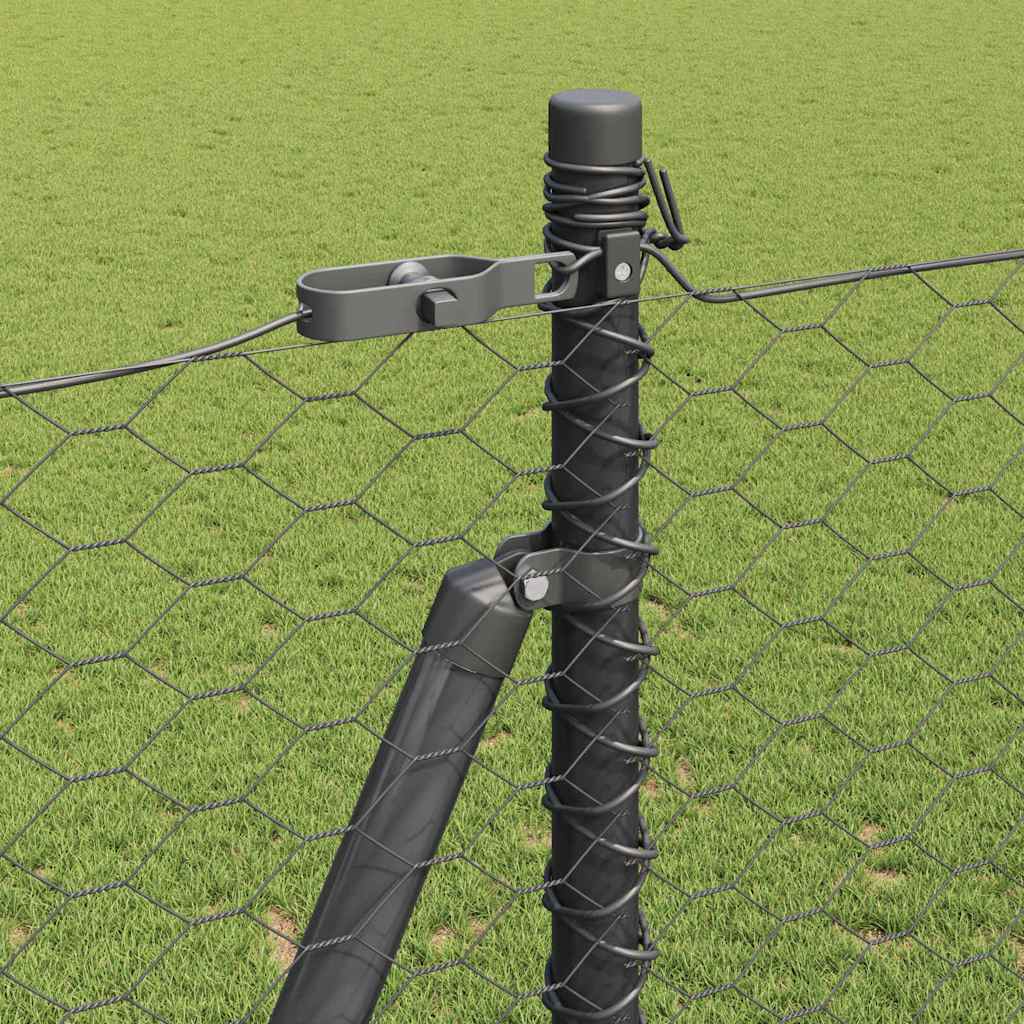 Welded Wire Fence with Concrete Base 10 x 1.6 m (W x H)