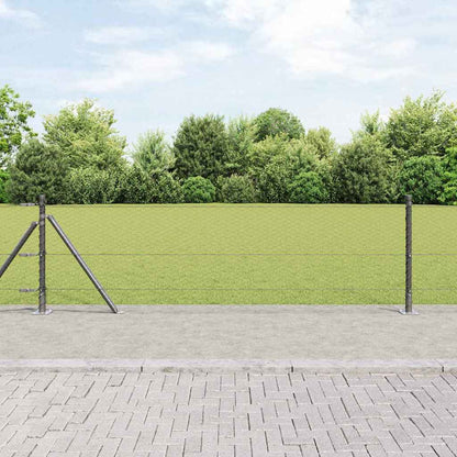 Welded Wire Fence with Concrete Base 25 x 0.6 m (W x H)