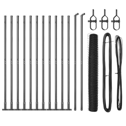 Welded Wire Fence with Concrete Base 25 x 0.8 m (W x H)