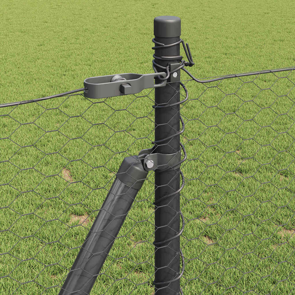 Welded Wire Fence with Concrete Base 25 x 1 m (W x H)