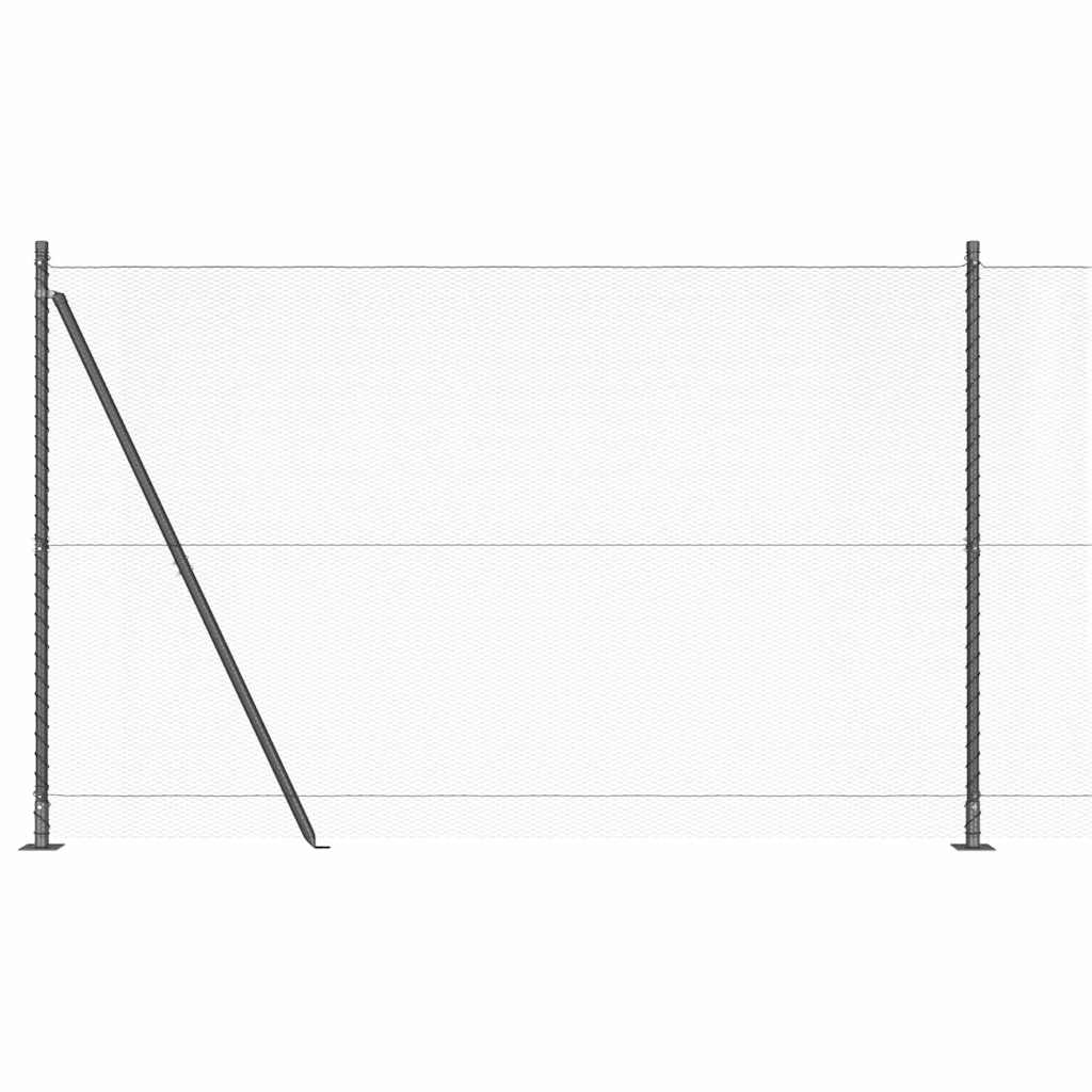Welded Wire Fence with Concrete Base 25 x 1.4 m (W x H)