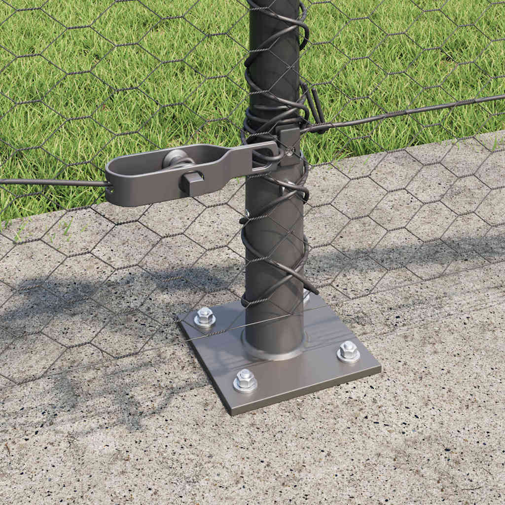 Welded Wire Fence with Concrete Base 50 x 0.4 m (W x H)