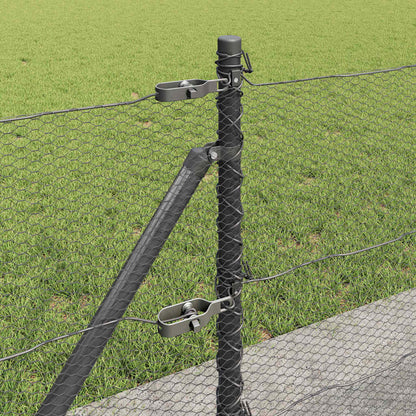 Welded Wire Fence with Concrete Base 50 x 0.6 m (W x H)