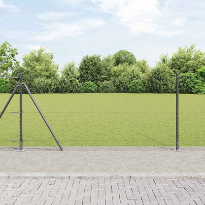 Welded Wire Fence with Concrete Base 50 x 0.8 m (W x H)