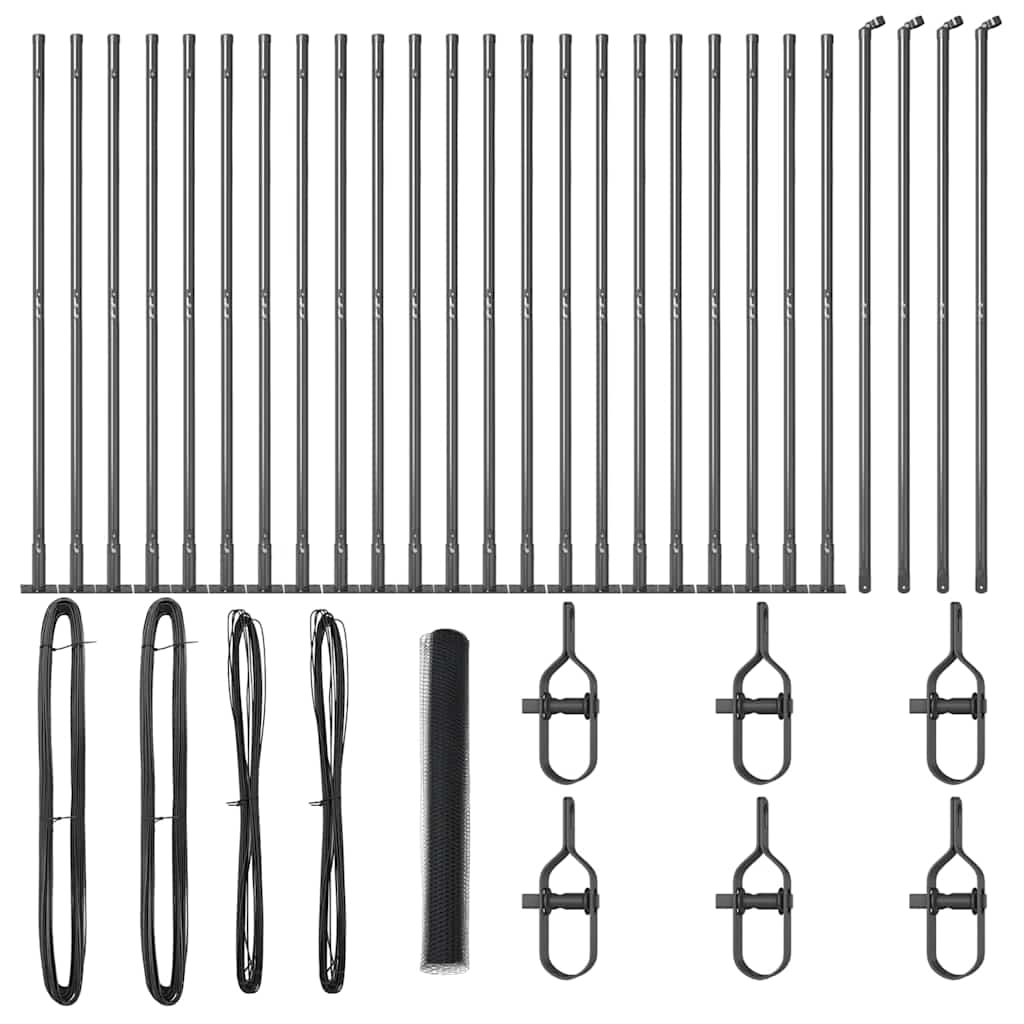 Welded Wire Fence with Concrete Base 50 x 1.2 m (W x H)