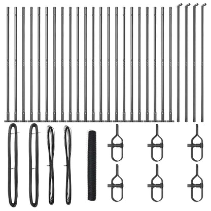 Welded Wire Fence with Concrete Base 50 x 1.2 m (W x H)