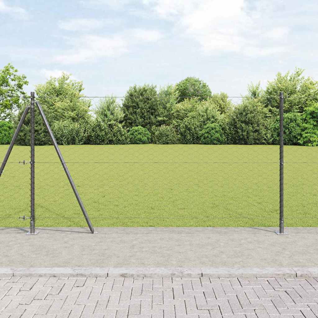Welded Wire Fence with Concrete Base 50 x 1.2 m (W x H)