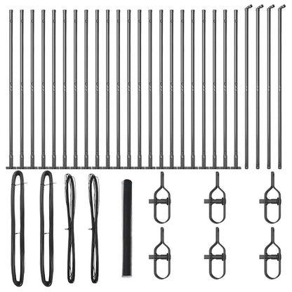 Welded Wire Fence with Concrete Base 50 x 1.4 m (W x H)