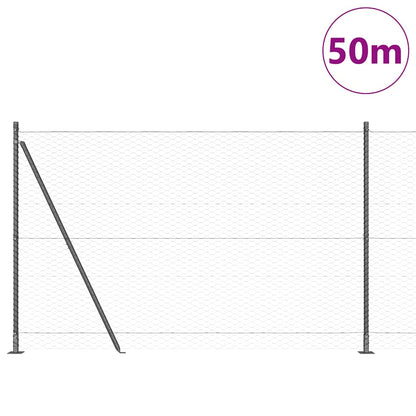 Welded Wire Fence with Concrete Base 50 x 1.4 m (W x H)
