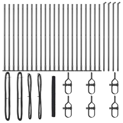 Welded Wire Fence with Concrete Base 50 x 1.4 m (W x H)
