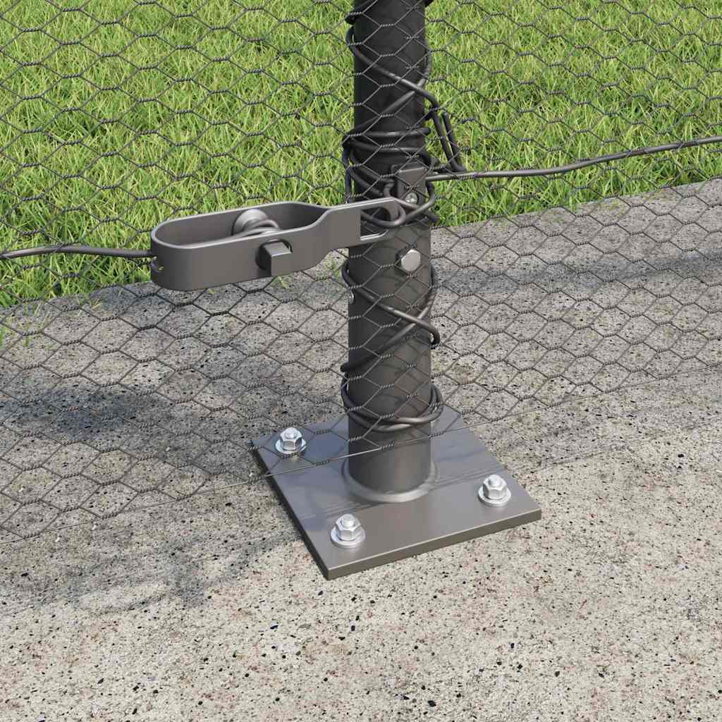 Welded Wire Fence with Concrete Base 50 x 1.5 m (W x H)
