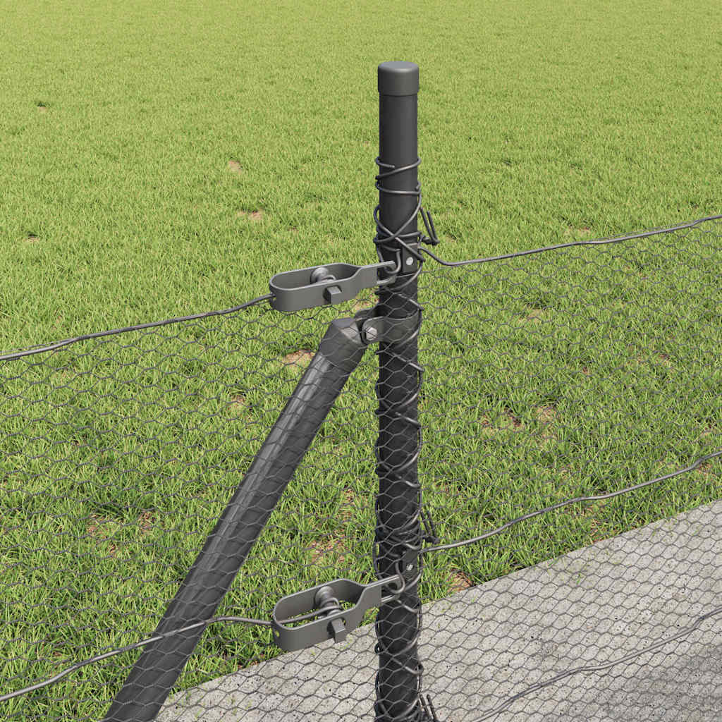 Welded Wire Fence with Concrete Base 100 x 0.5 m (W x H)