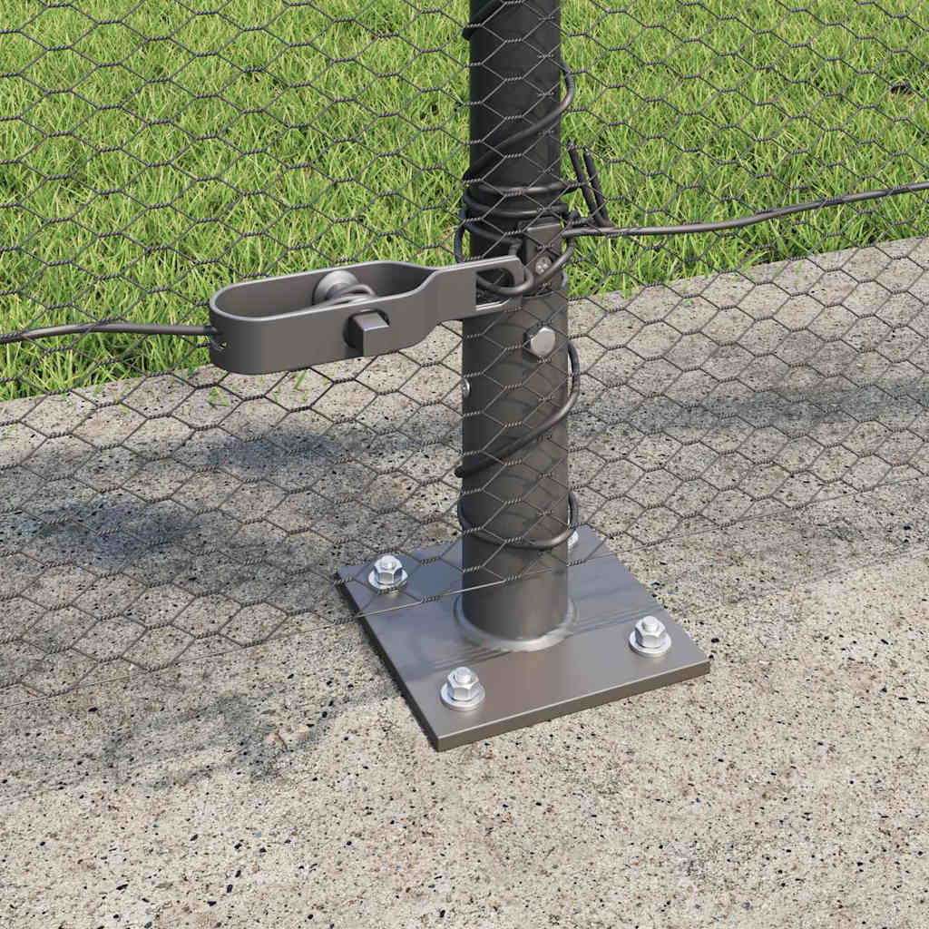 Welded Wire Fence with Concrete Base 100 x 1 m (W x H)
