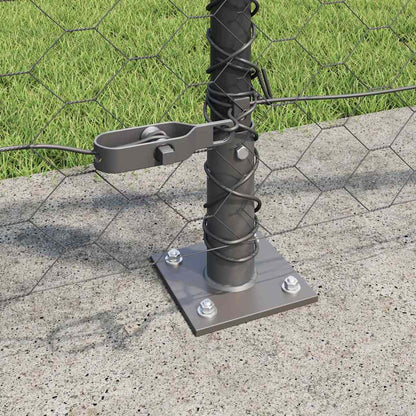 Welded Wire Fence with Concrete Base 100 x 1 m (W x H)