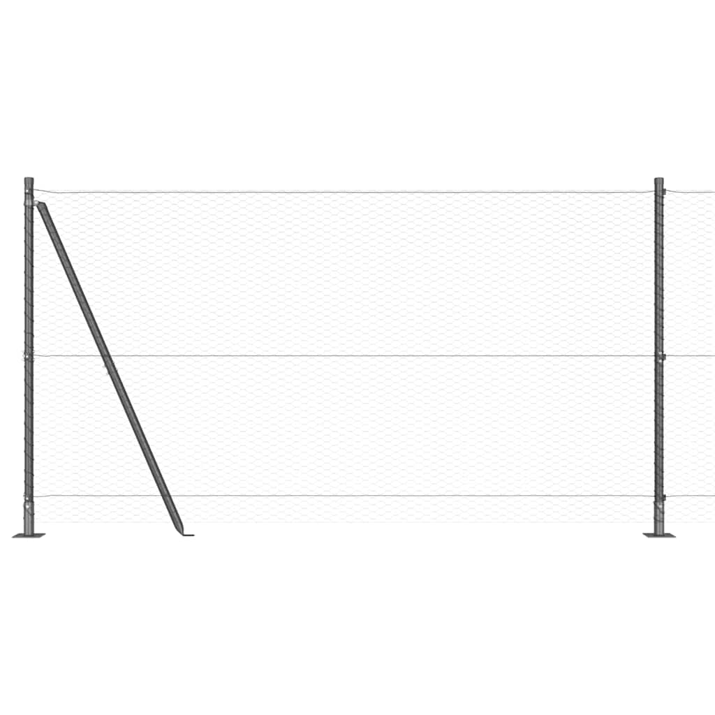 Welded Wire Fence with Concrete Base 100 x 1.2 m (W x H)