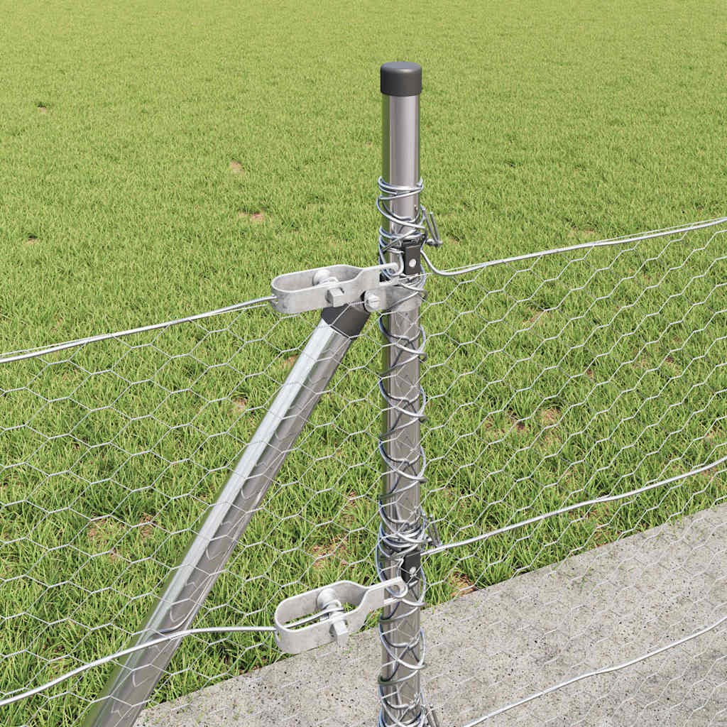 Welded Wire Fence with Concrete Base 10 x 0.5 m (W x H)