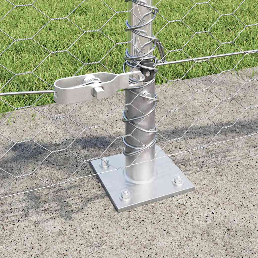 Welded Wire Fence with Concrete Base 10 x 0.5 m (W x H)