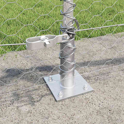 Welded Wire Fence with Concrete Base 10 x 0.5 m (W x H)