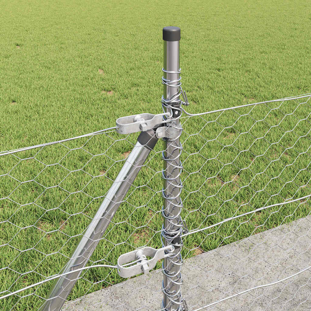 Welded Wire Fence with Concrete Base 10 x 0.5 m (W x H)