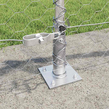 Welded Wire Fence with Concrete Base 10 x 0.5 m (W x H)
