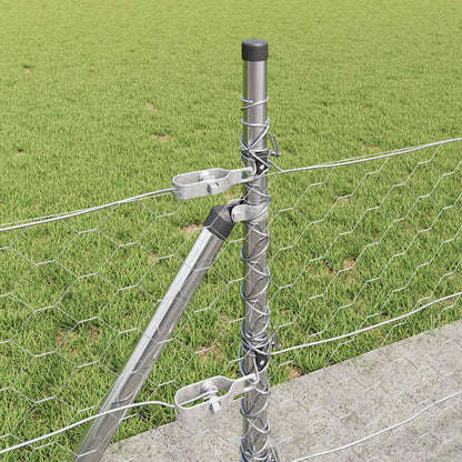 Welded Wire Fence with Concrete Base 10 x 0.5 m (W x H)