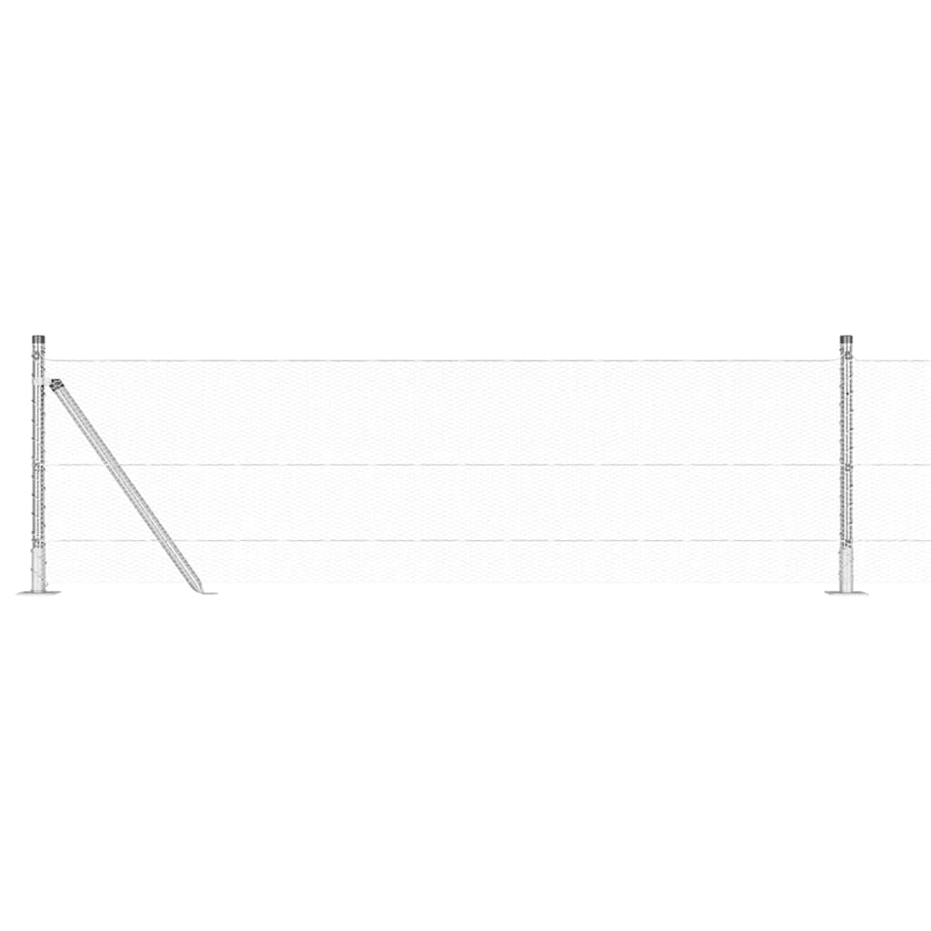 Welded Wire Fence with Concrete Base 10 x 0.6 m (W x H)