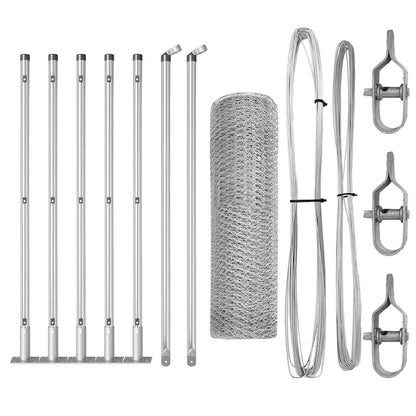 Welded Wire Fence with Concrete Base 10 x 0.6 m (W x H)