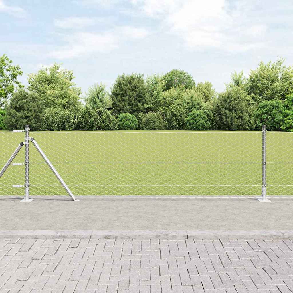 Welded Wire Fence with Concrete Base 10 x 0.6 m (W x H)
