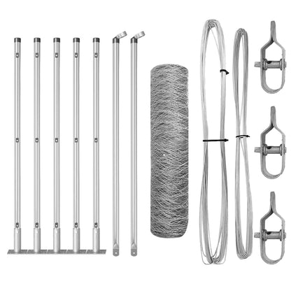 Welded Wire Fence with Concrete Base 10 x 0.6 m (W x H)