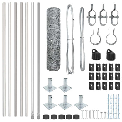 Welded Wire Fence with Concrete Base 10 x 0.6 m (W x H)