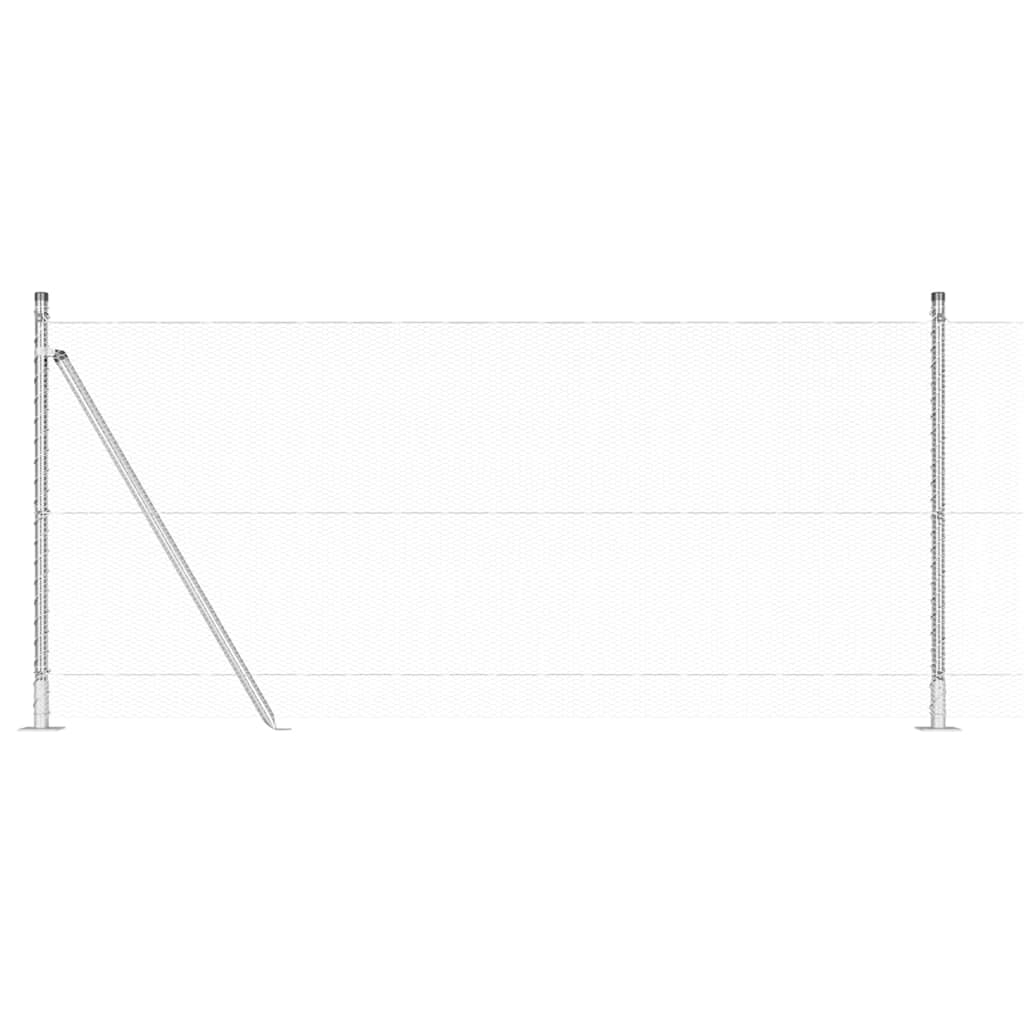 Welded Wire Fence with Concrete Base 10 x 1 m (W x H)