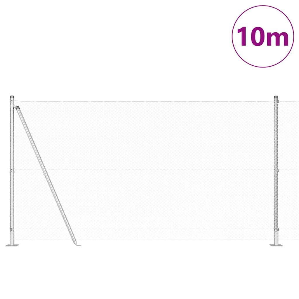 Welded Wire Fence with Concrete Base 10 x 1.2 m (W x H)
