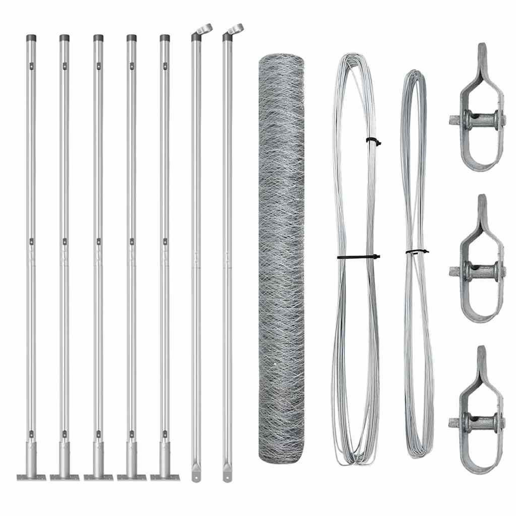 Welded Wire Fence with Concrete Base 10 x 1.2 m (W x H)