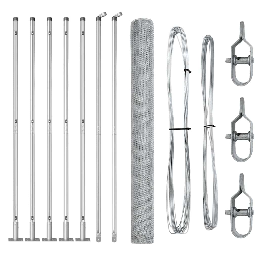 Welded Wire Fence with Concrete Base 10 x 1.4 m (W x H)