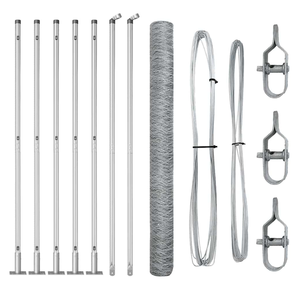 Welded Wire Fence with Concrete Base 10 x 1.6 m (W x H)
