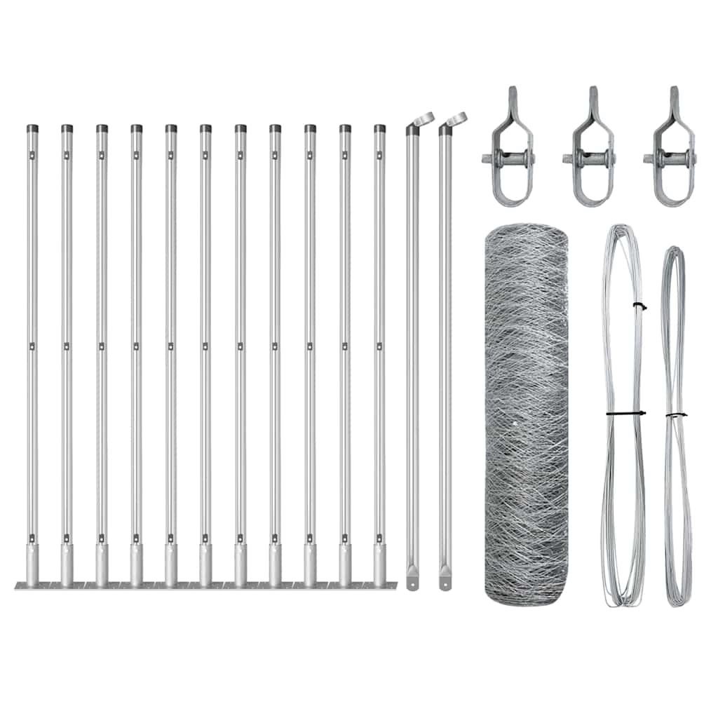 Welded Wire Fence with Concrete Base 25 x 0.4 m (W x H)