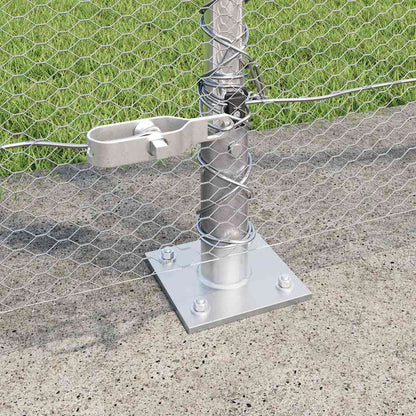 Fence Post Silver 25 x 0.5 m (36 mm mesh) Steel