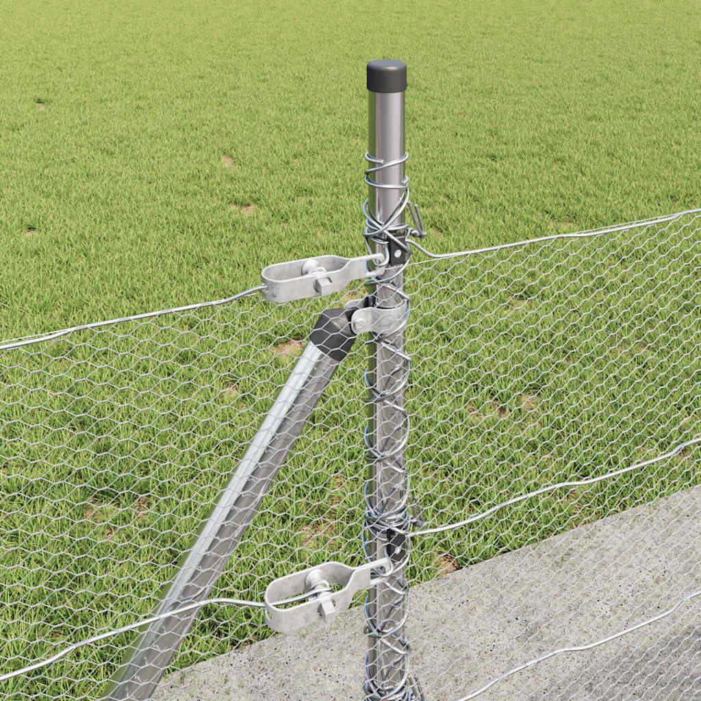 Welded Wire Fence with Concrete Base 25 x 0.6 m (W x H)