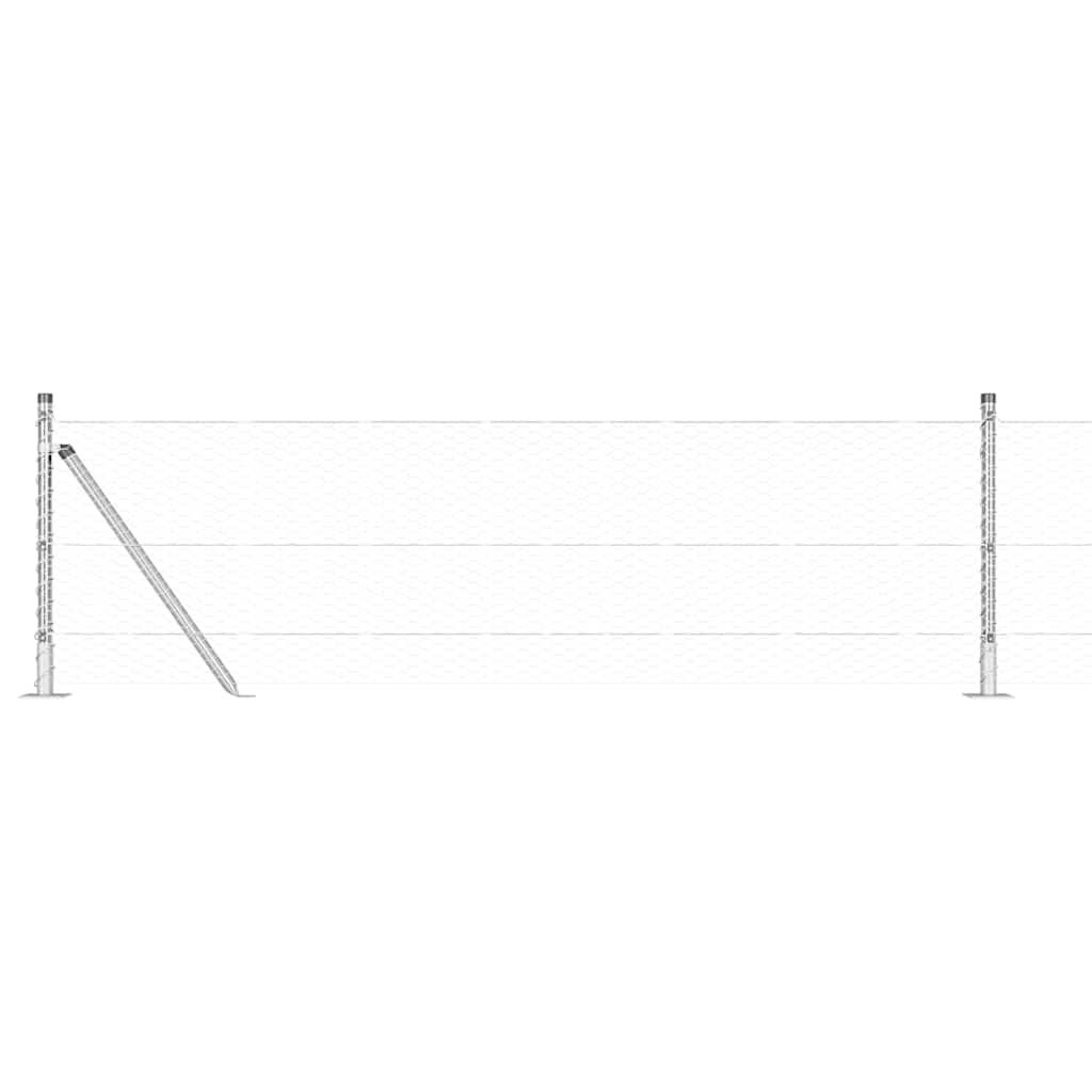 Welded Wire Fence with Concrete Base 25 x 0.6 m (W x H)
