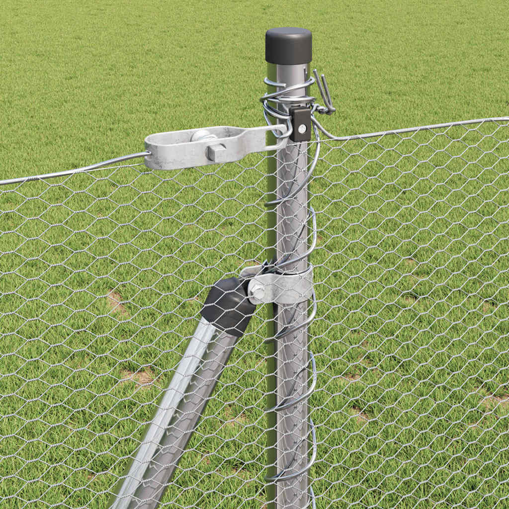 Welded Wire Fence with Concrete Base 25 x 0.8 m (W x H)
