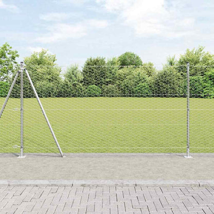 Welded Wire Fence with Concrete Base 25 x 1.2 m (W x H)