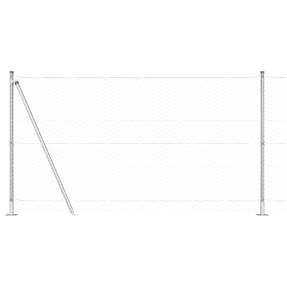 Welded Wire Fence with Concrete Base 25 x 1.2 m (W x H)