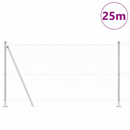 Welded Wire Fence with Concrete Base 25 x 1.2 m (W x H)