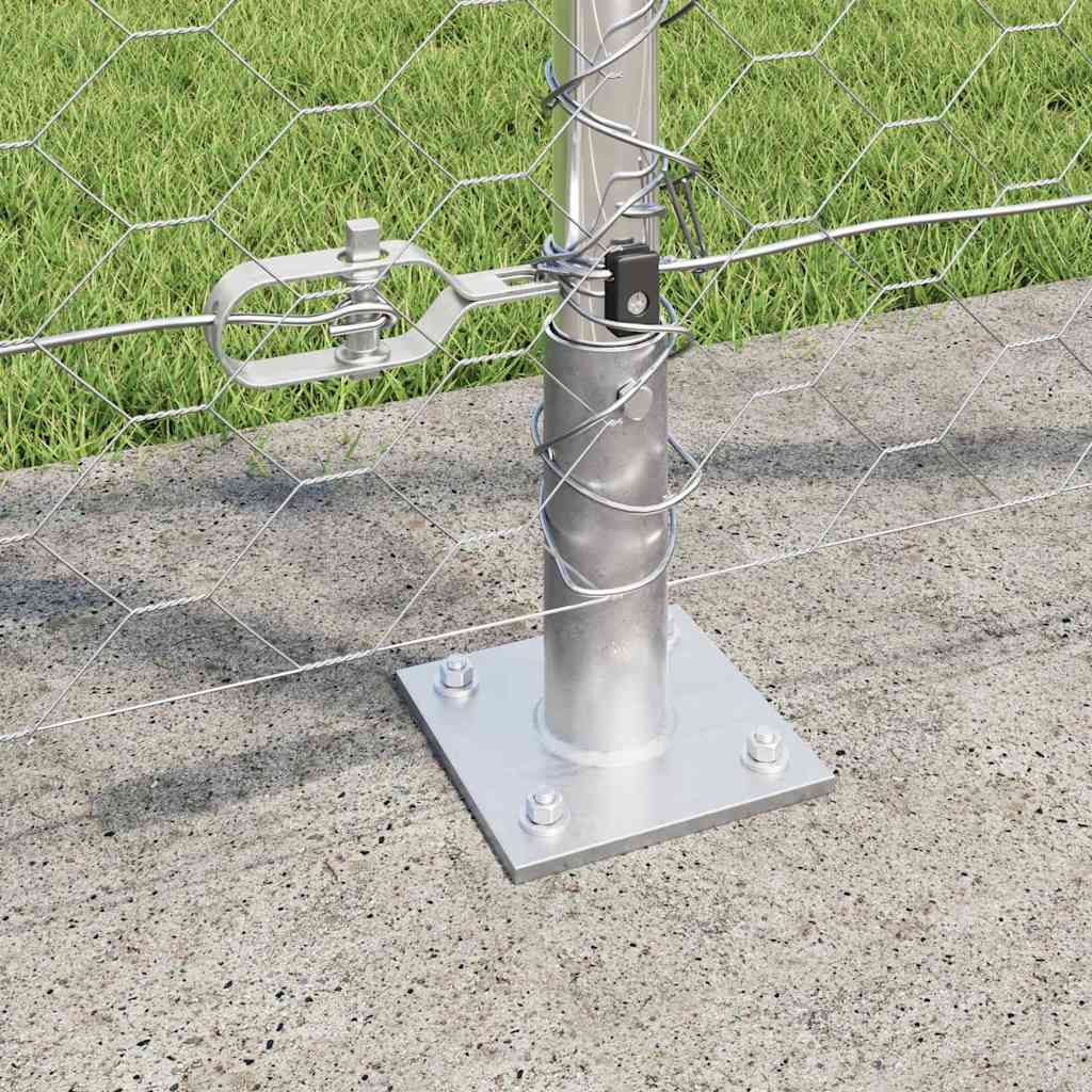 Welded Wire Fence with Concrete Base 25 x 1.2 m (W x H)